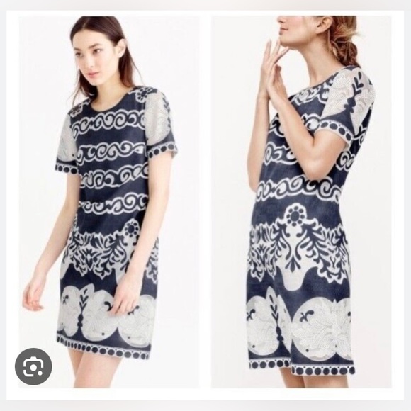 J. Crew | Dresses | Rare Vintage Jcrew Lace Detail Shift Dress | Poshmark